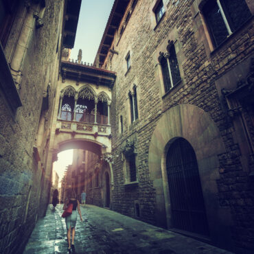Barcelona Gothic quarter, Spain