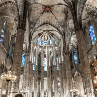Santa Maria Del Mar,Barcelona,particula view,